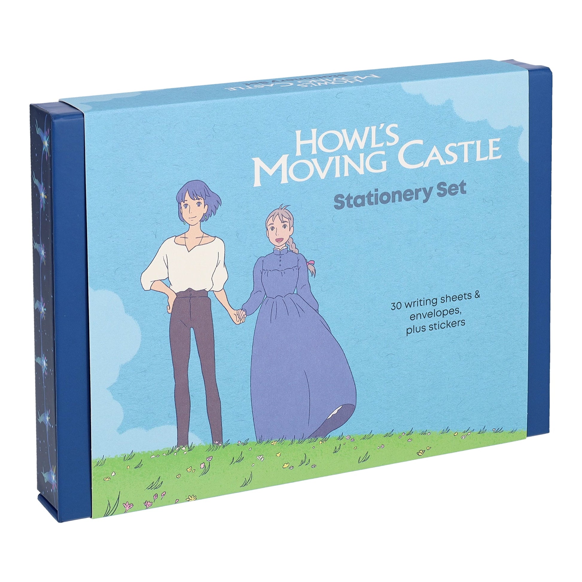 Howl's Moving Castle stationery set keepsake box featuring Howl and Sophie