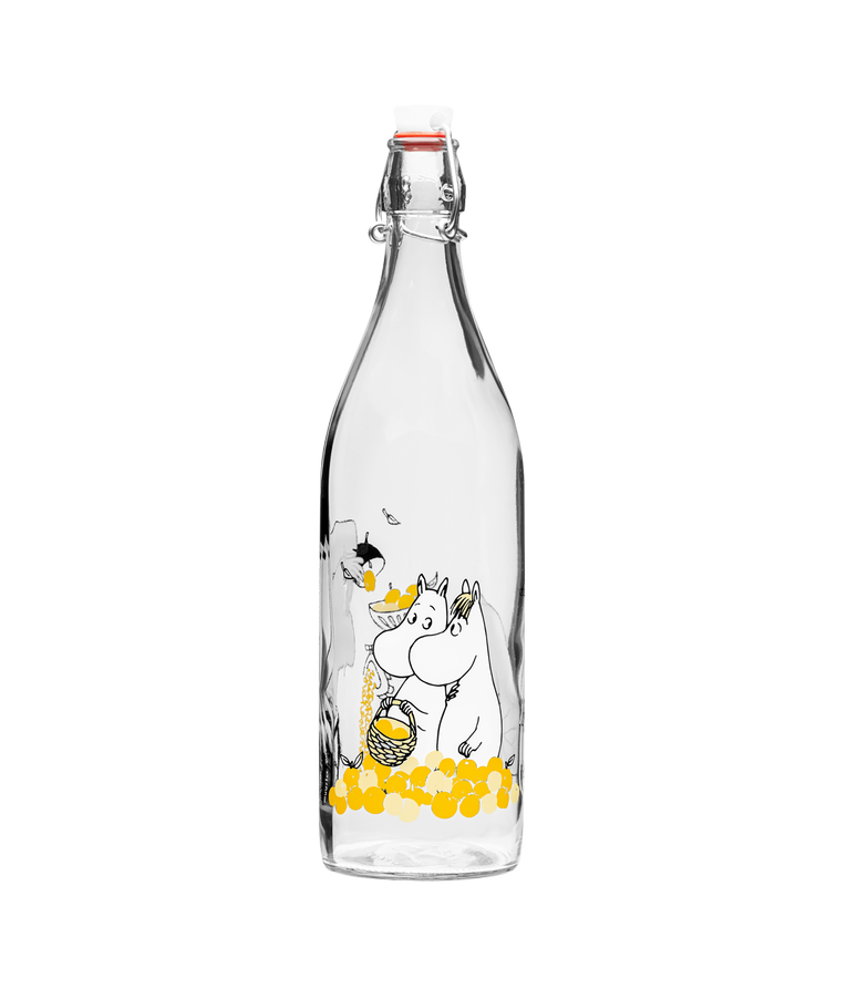 Moomin Fruits Glass Bottle 1L - view 2