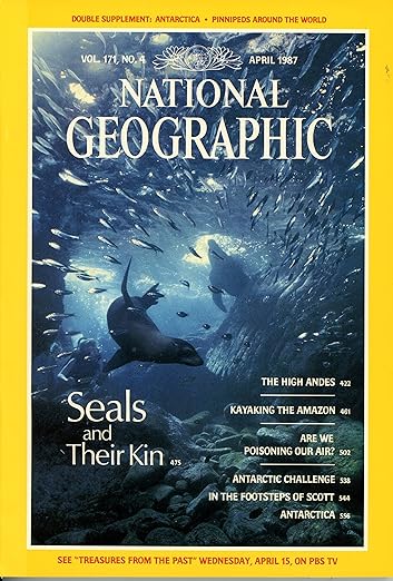 Vintage National Geographic Magazine April 1987