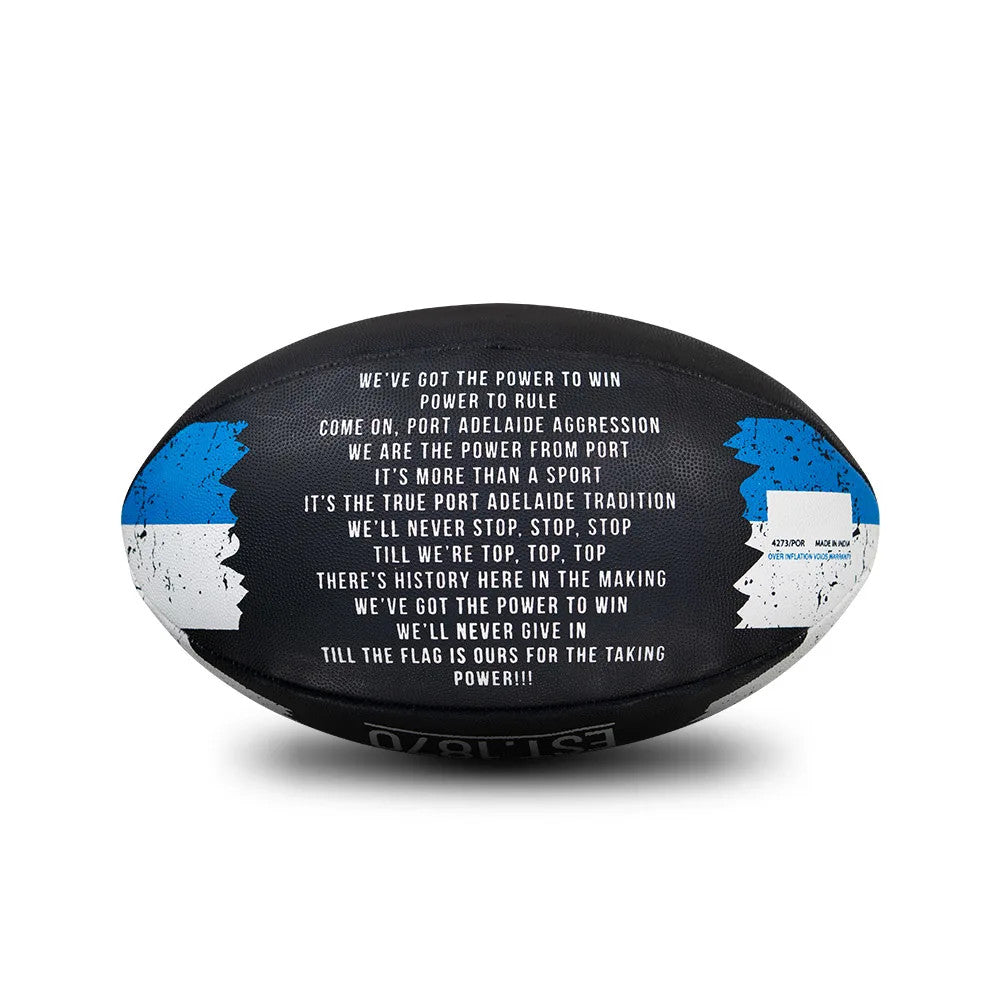 Port Adelaide Power Sherrin Song Football Size 2