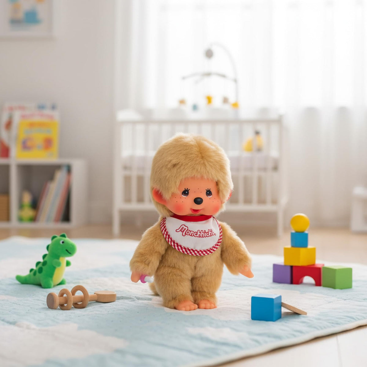 Monchhichi Beige Boy Plush Doll - 20 cm - product view 6