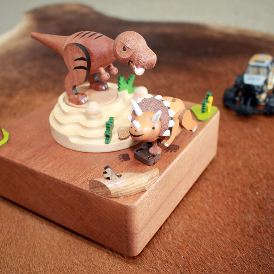 T-Rex Swaying & Round Music Box