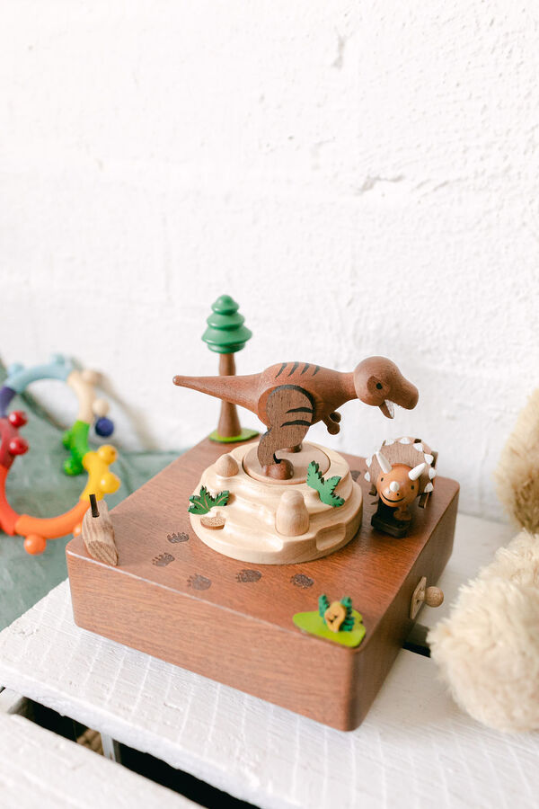 T-Rex Swaying & Round Music Box
