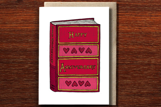 Anniversary Book Greeting Card