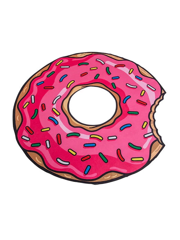 Gigantic Frosted Donut Beach Blanket