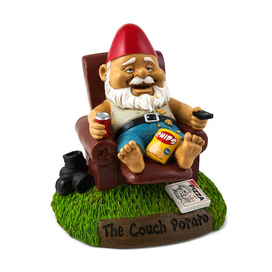 The Couch Potato Garden Gnome