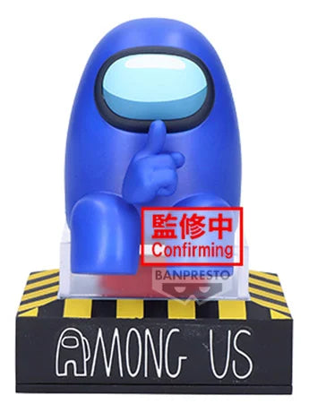 Among Us Blue Monitor Top Figure 10cm