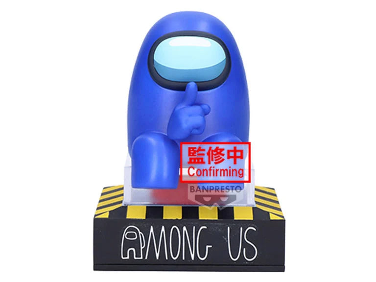 Among Us Blue Monitor Top Figure 10cm