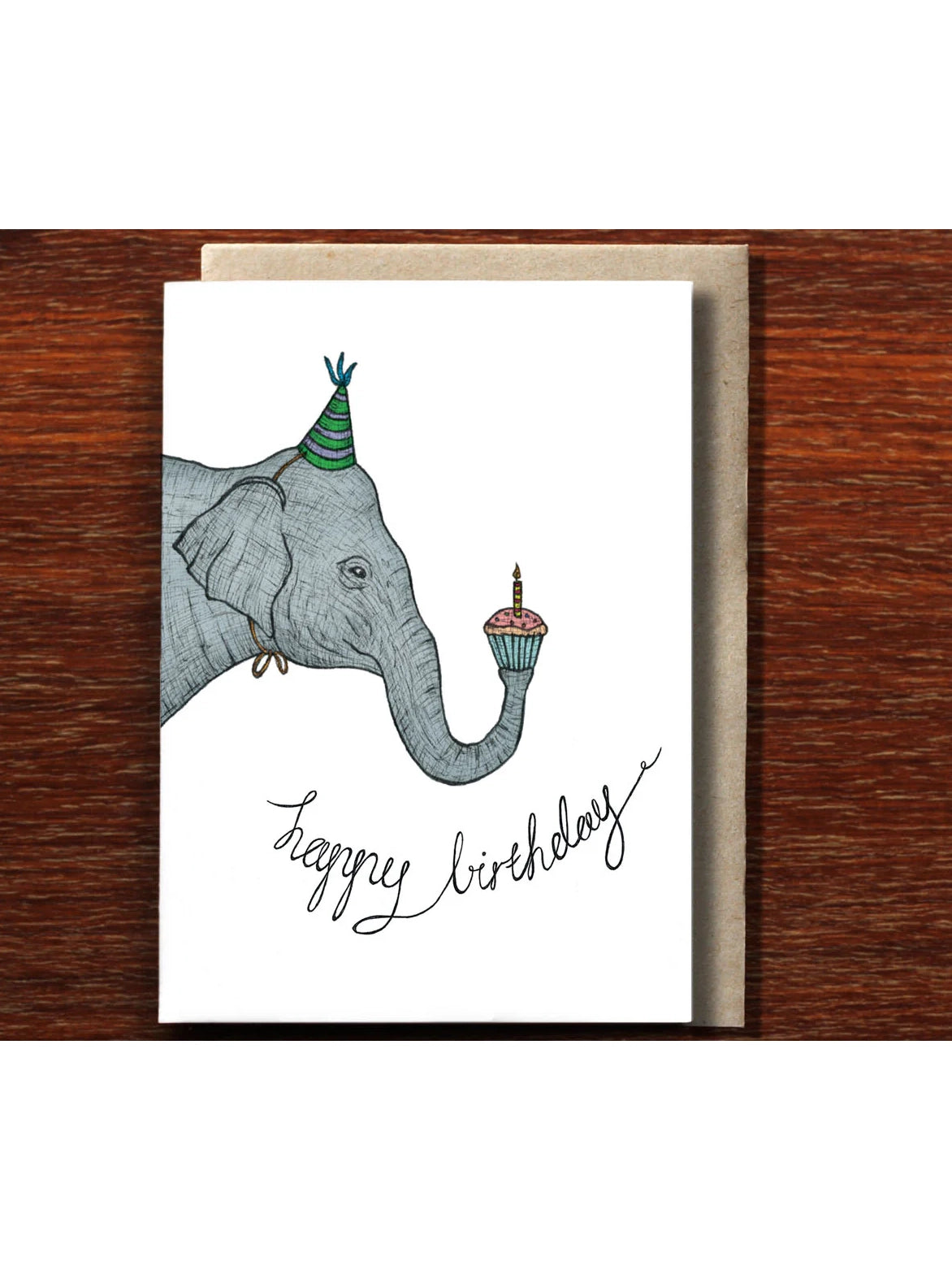 Birthday Elephant - Happy Birthday Card