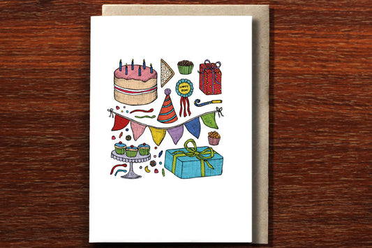 Birthday Party Time Card