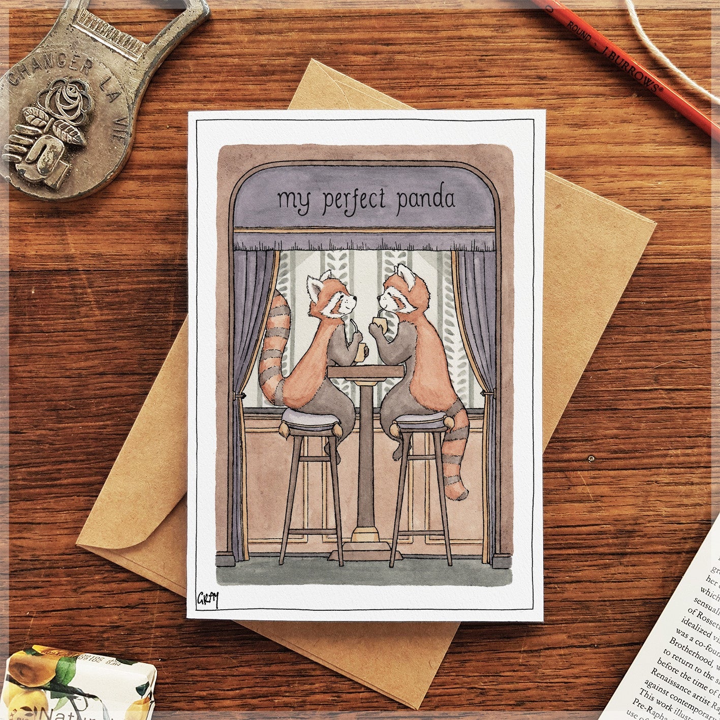 Perfect Panda - Greeting Card