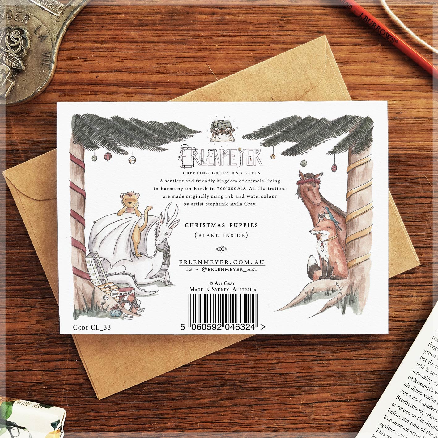 Christmas Puppies - Christmas Card