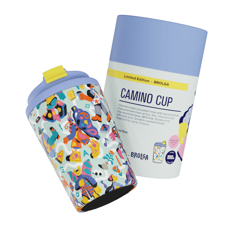 Reusable Cup Ceramic Camino Brolga 12oz 340ml