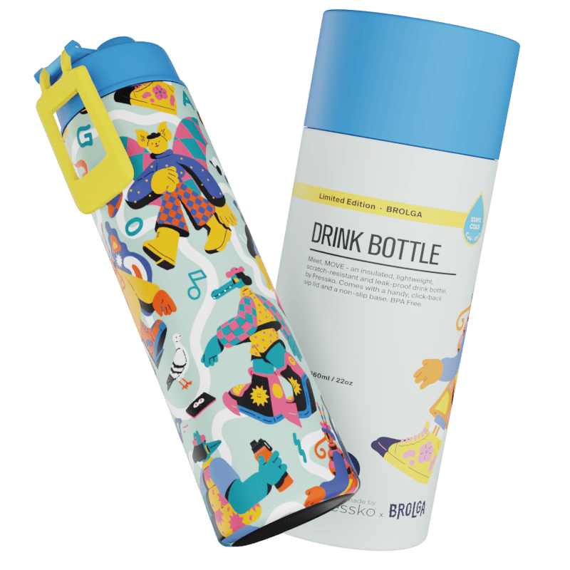 Fressko Bottle 660ml - Move Ceramic Brolga