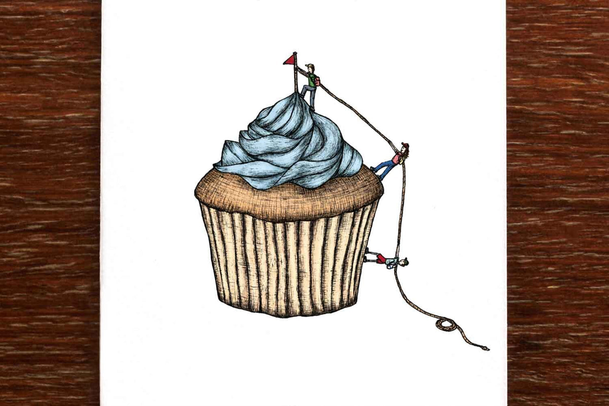 Cupcake Climbers – Greeting Card