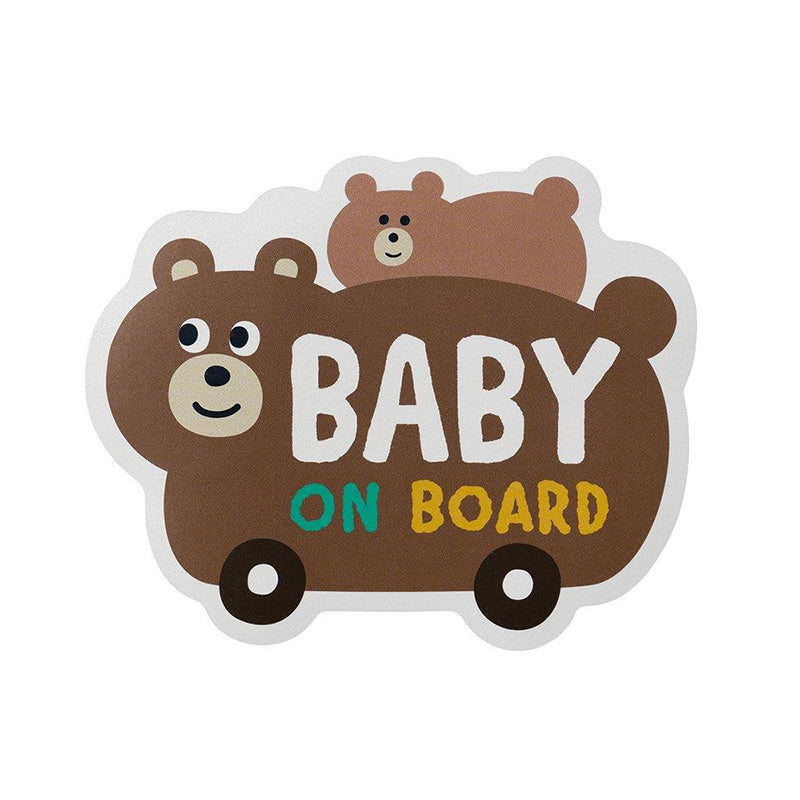 Baby On Board Magnetic Reflector Car Sign – Bear