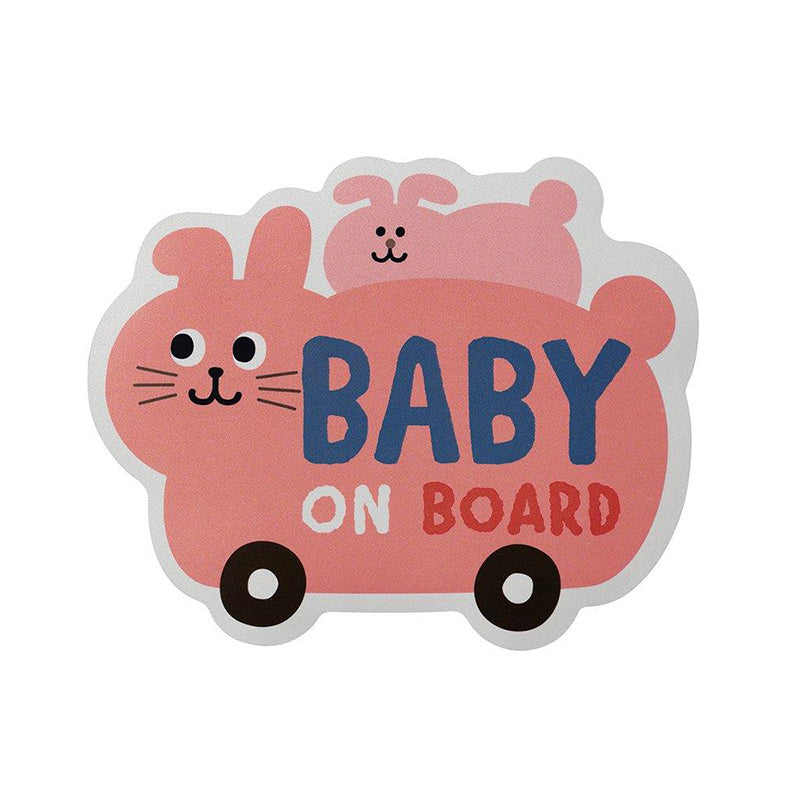 Baby On Board Magnetic Reflector Car Sign – Bunny