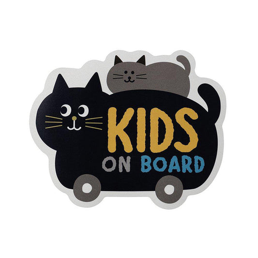 Baby On Board Magnetic Reflector Car Sign – Black Cat