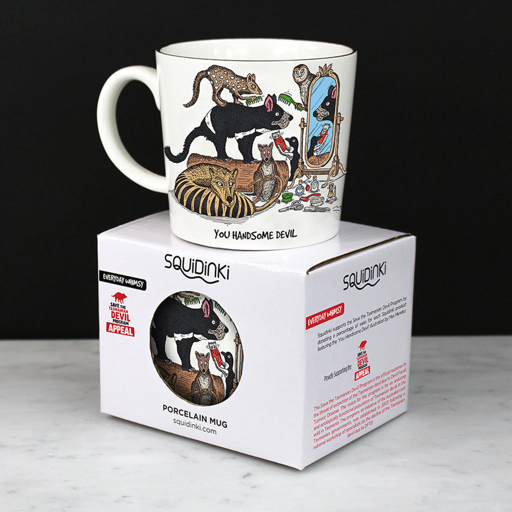 Squidinki Porcelain Mug: Tasmanian Devil