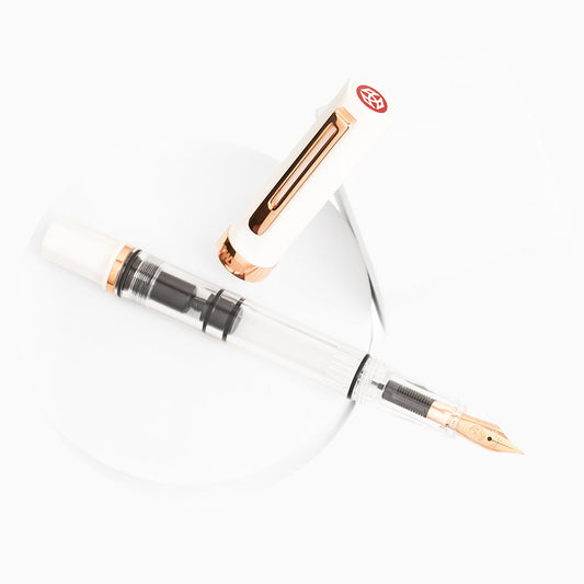 ECO White Rose Gold Fountain Pen