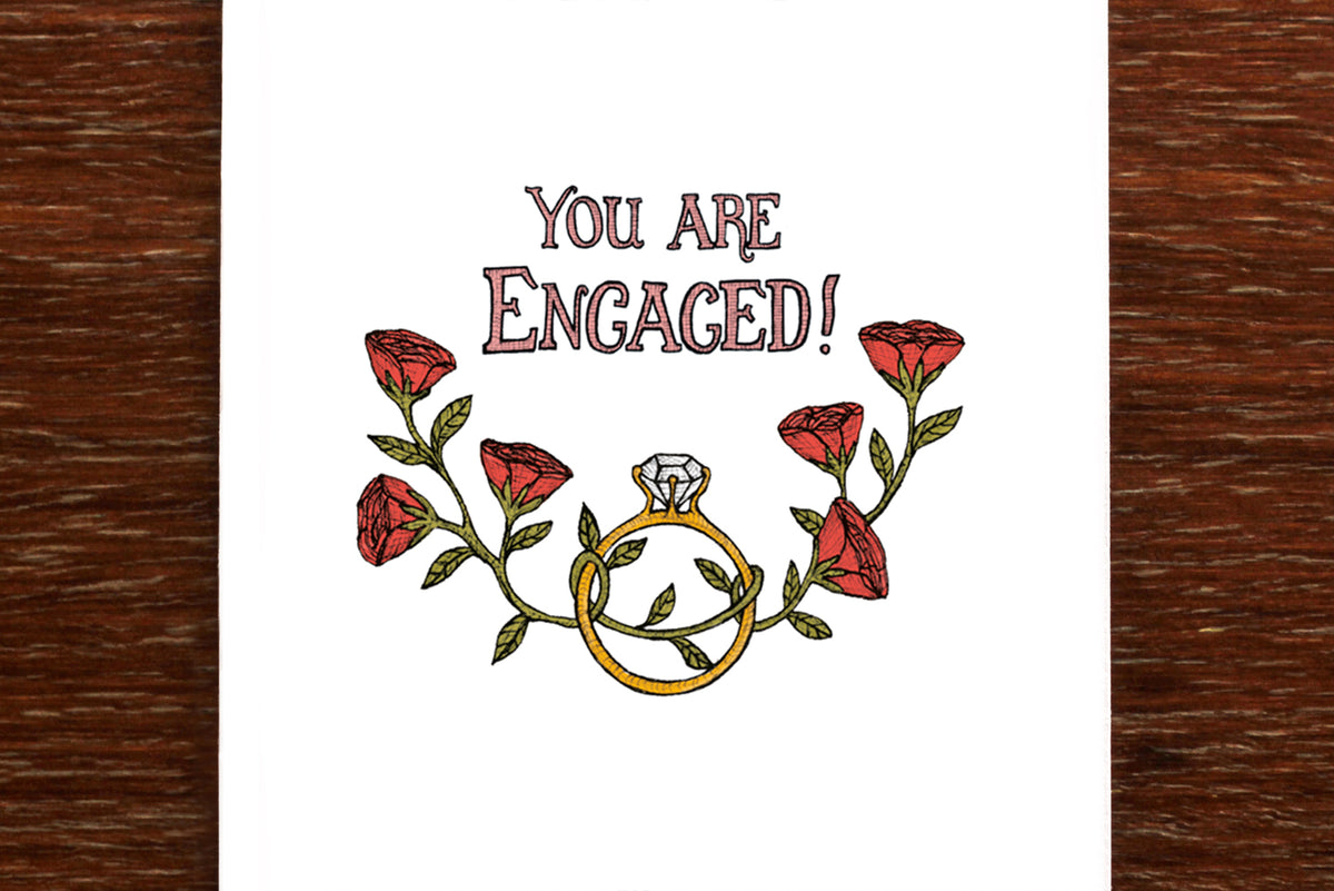 Engagement Florals – Engagement Card