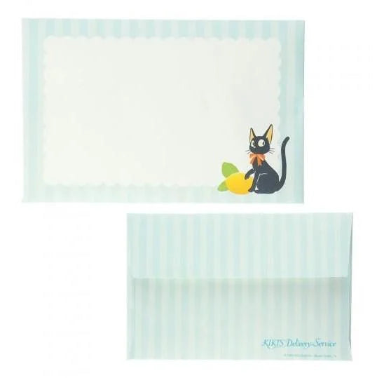 Kiki’s Delivery Service – Bamboo Fan & Envelope Set (Mame Dayori / Lemon)