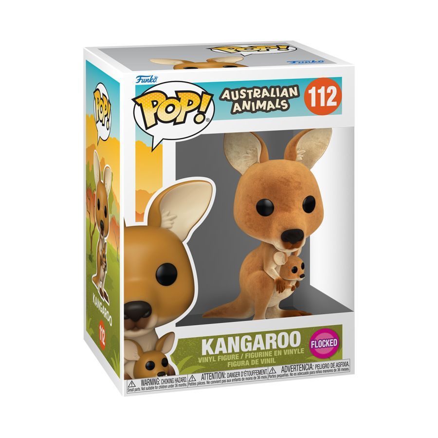 Australian Animals Kangaroo Flocked Pop! Vinyl Figure 10cm
