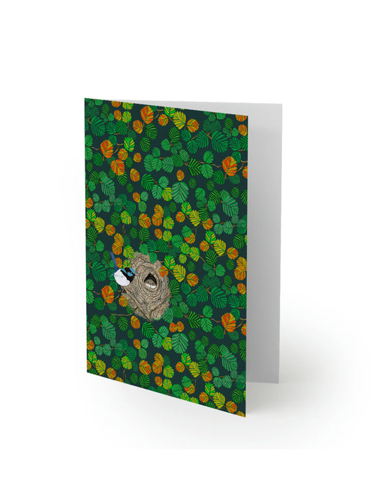 Fagus Forest & Fairy Wrens Card