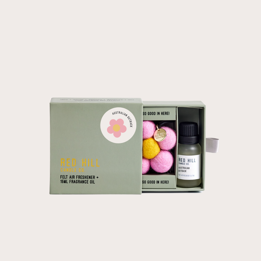 Persian Lime & Lemongrass Felt Flower Air Freshener - Pink