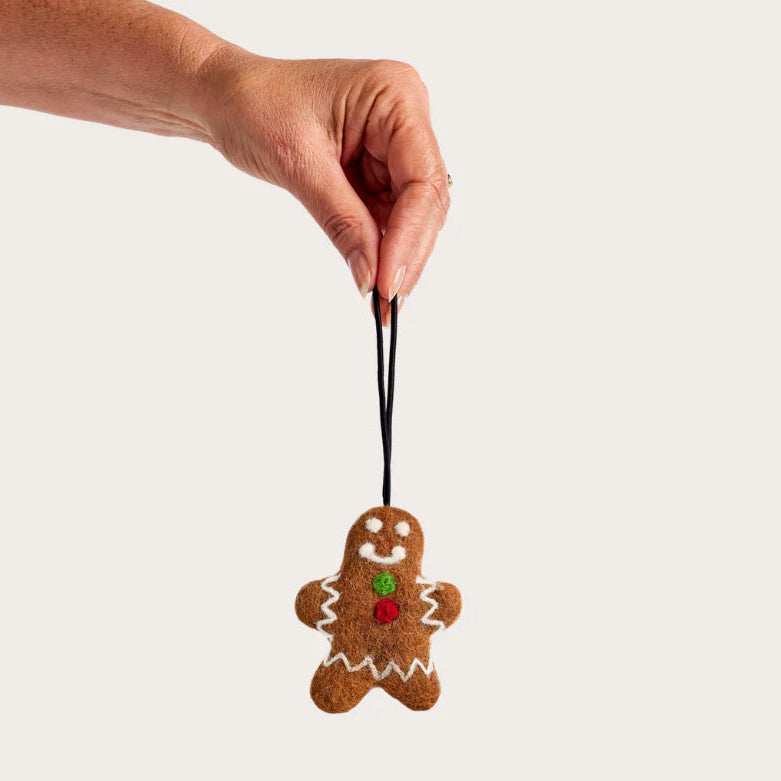 Spiced Pinot Noir Felt Gingerbread Man Air Freshener