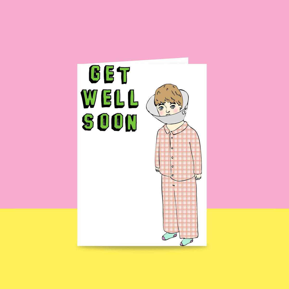 Get Well Soon – Cone Head Greeting Card