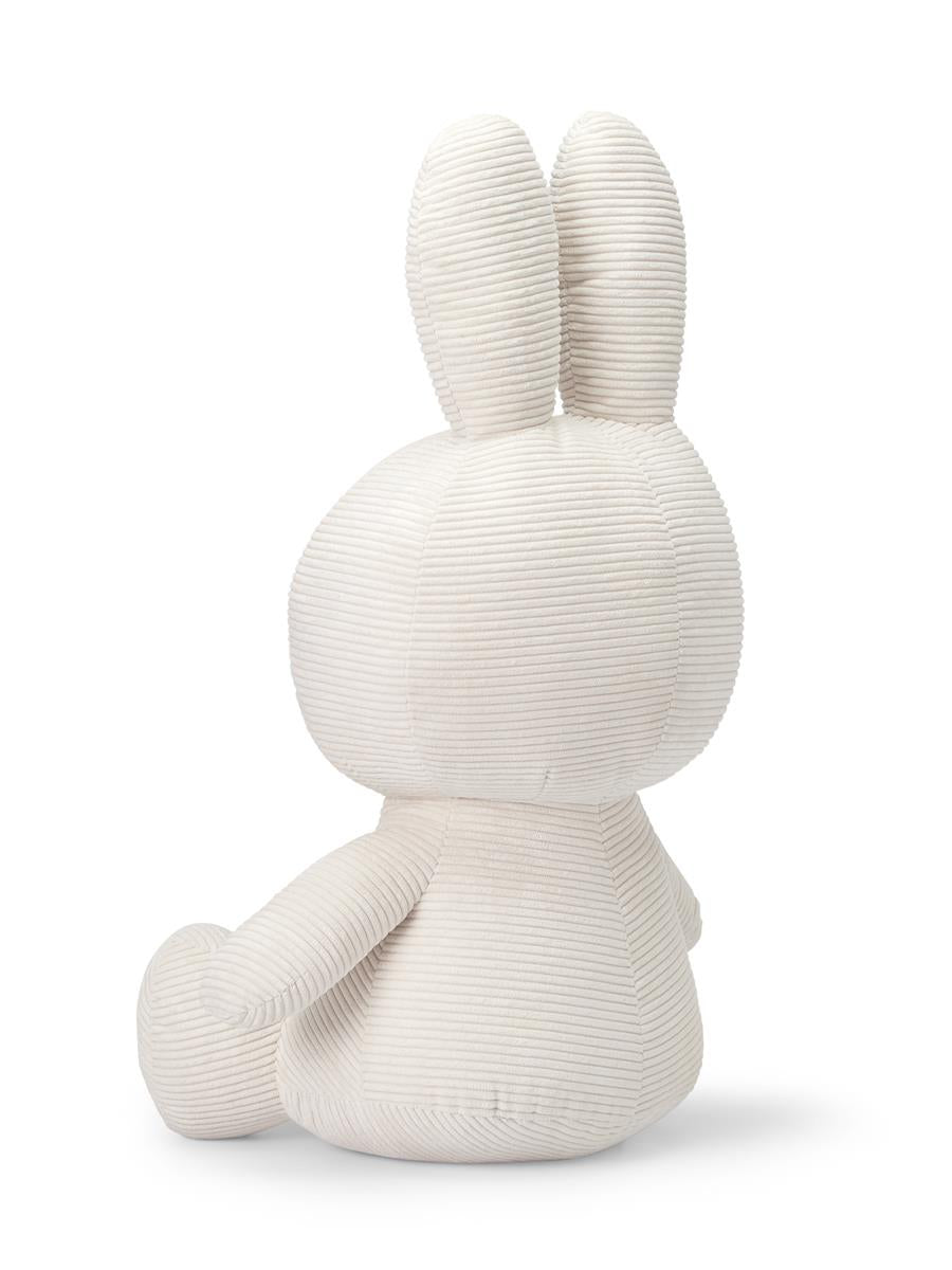 Miffy Sitting Eco Corduroy Plush - Off White 70cm