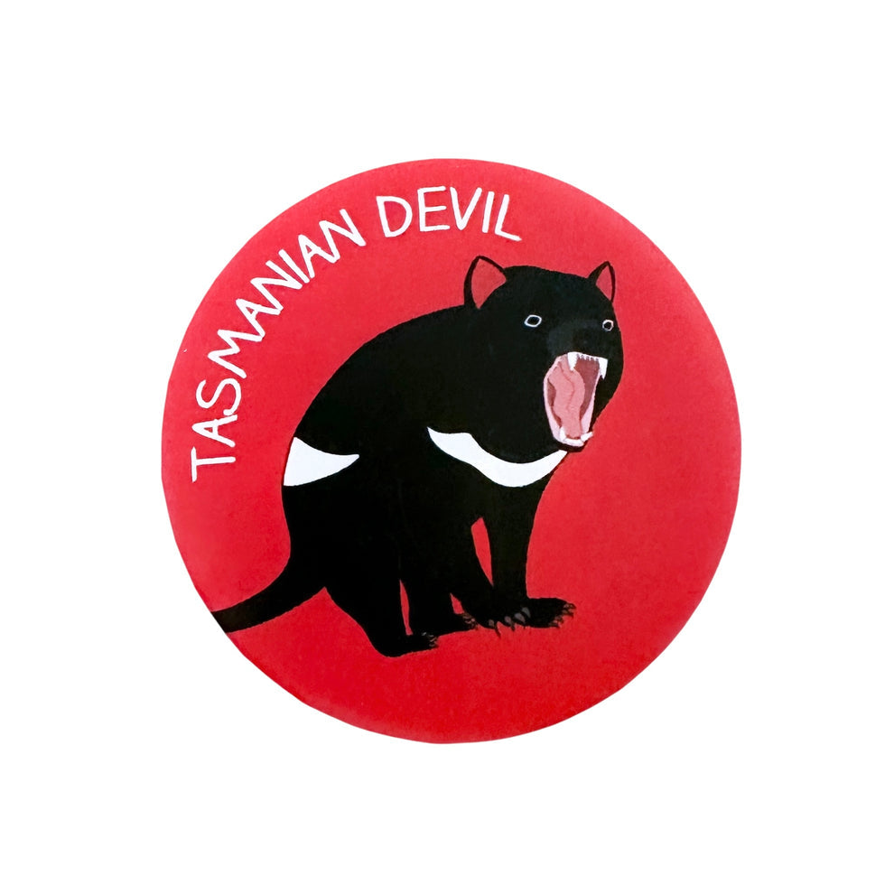 Tasmanian Devil Bottle Opener Magnet (Red)
