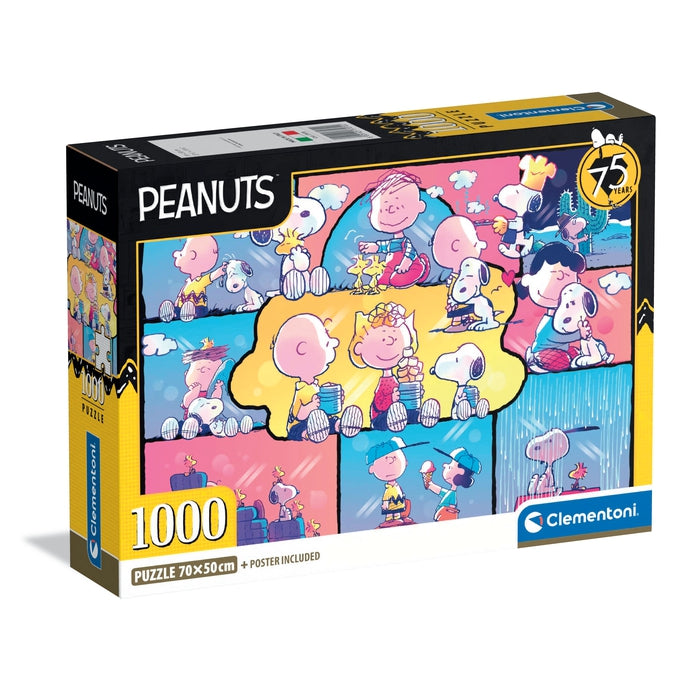 Peanuts 75 Years Poster Included 1000 Piece Puzzle