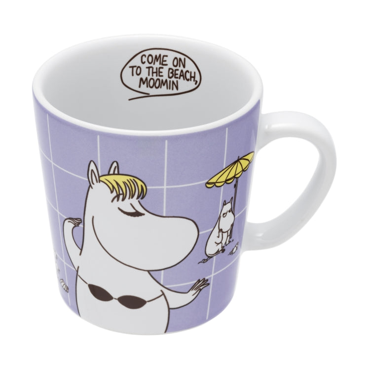 Moomin Arabia – Moomin Pop Mug (Moomin / “Come on to the Beach, Moomin”)