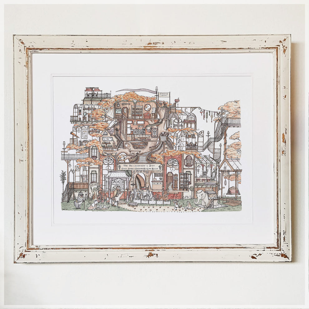 The Philosopher’s Den – A4 Art Print