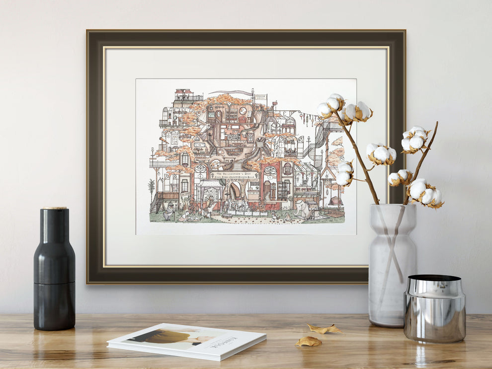 The Philosopher’s Den – A4 Art Print