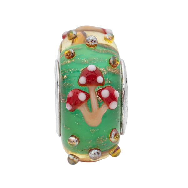 Enchanted Forest Elixir Red Glass Bead