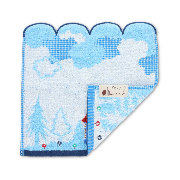 Clouds and Moomin House Mini Towel 25cm