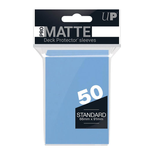 PRO-Matte Deck Protector Sleeves Light Blue 50ct