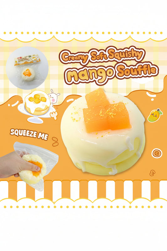 Creamy Soft Squishy Mango Souffle