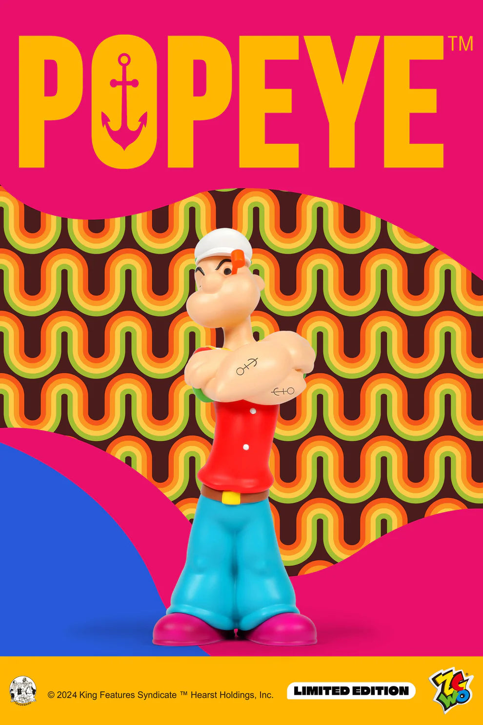 Space Age Popeye 90th Anniversary Vinyl Figure 26cm