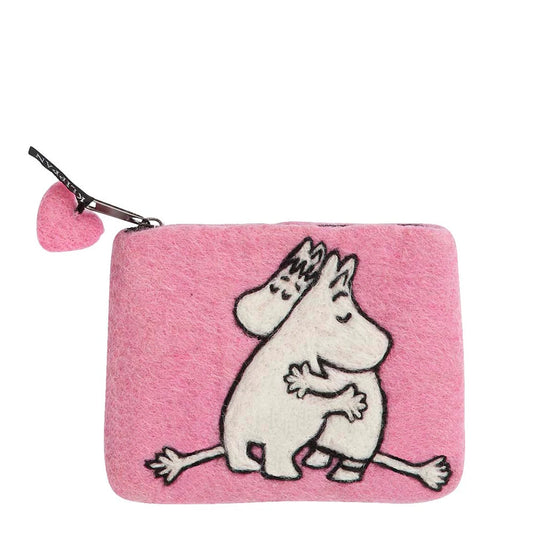 Moomin Pink Love Hand Felted Purse