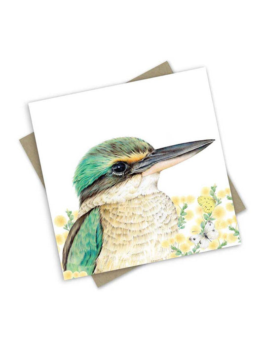 Yindi Sacred Kingfisher Greeting Card