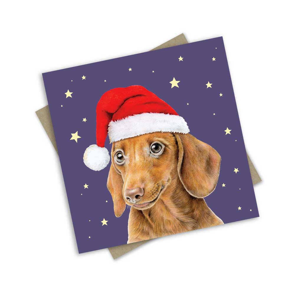Christmas Sausage Dog | Christmas Card