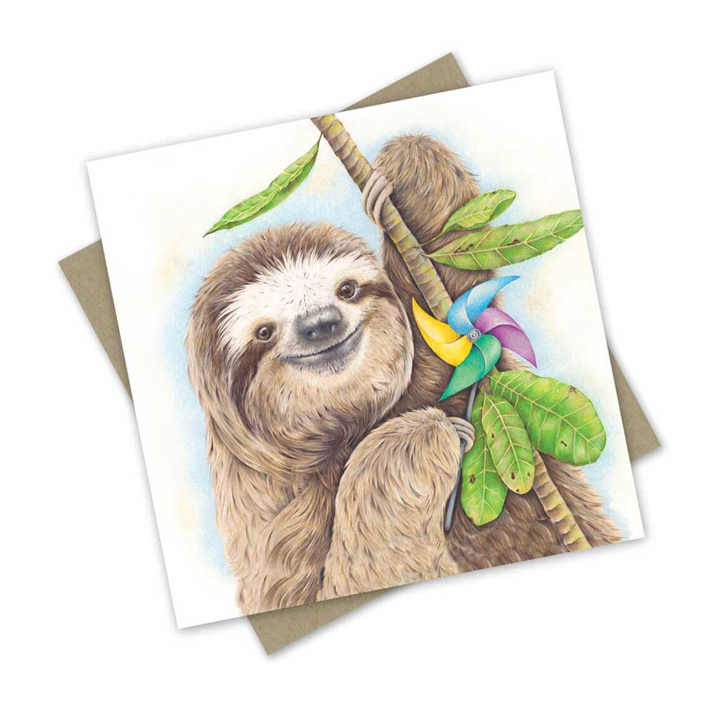 Party Sloth | Greeting card
