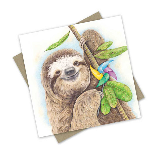 Party Sloth | Greeting card