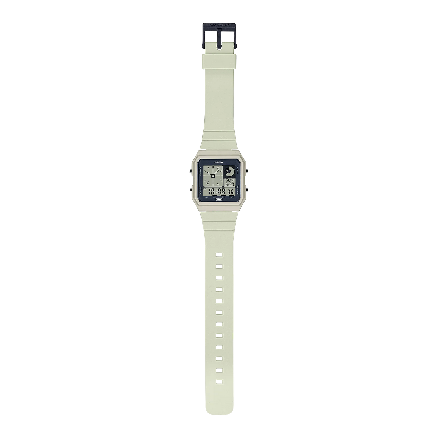 CASIO DIGITAL PLAYFUL, WHITE RESIN BAND