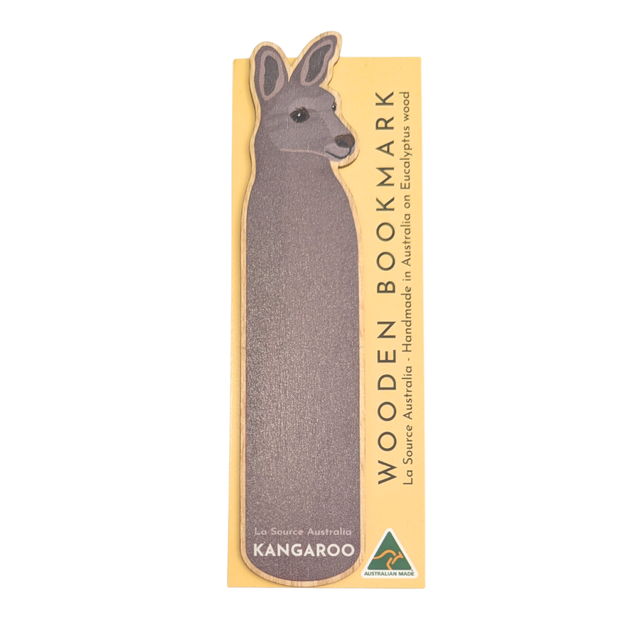 Kangaroo Wooden Bookmark