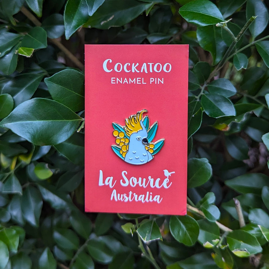 Cockatoo Enamel Pin